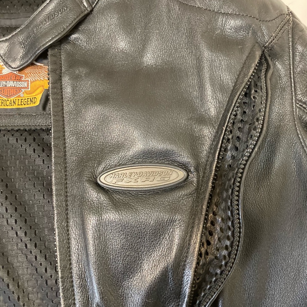 Women's Harley Davidson FXRG Leather Jacket - Picture 4 of 7